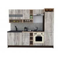 Bucatarie COSSY NEW 250 B2 Wenge / Decor K084